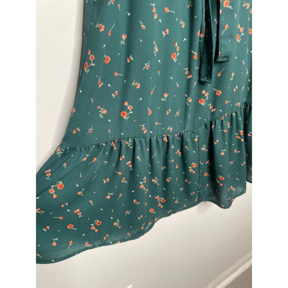 Roolee Teal Floral Maxi Dress - Picture 8 of 9